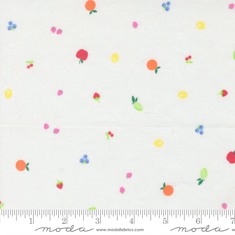 Fruit Salad Fruit Snack Off White quilting cotton by Corey Yoder for Moda Fabrics