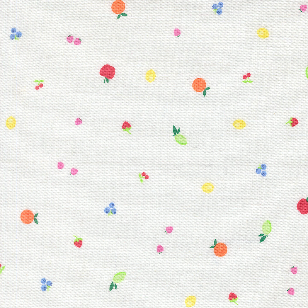 Fruit Salad Fruit Snack Off White quilting cotton by Corey Yoder for Moda Fabrics
