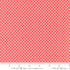 Lyda Rose Petal premium quilting cotton featuring a coral pink background with tiny ivory geometric diamond print by Bunny Hill Designs for Moda Fabrics.