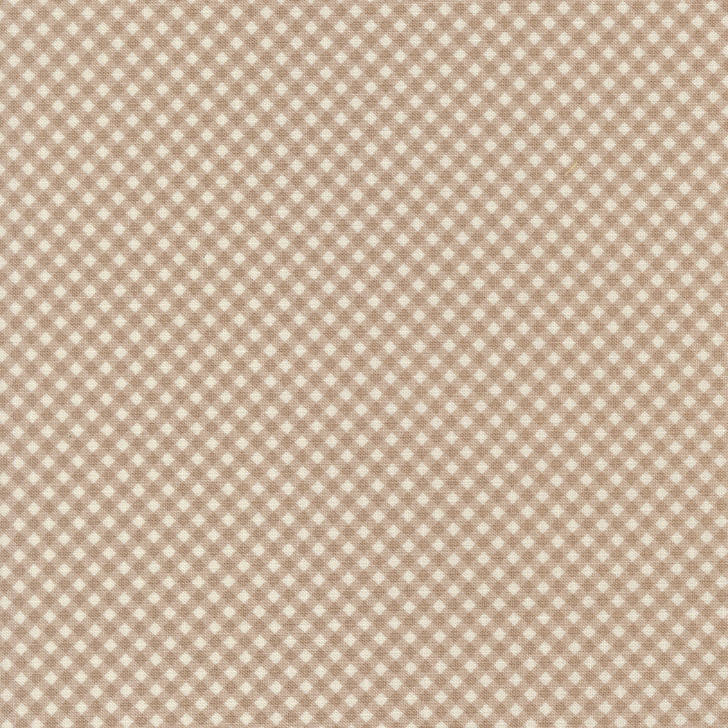 Lyda Rose Stone premium quilting cotton featuring a soft taupe background with tiny ivory geometric diamond print by Bunny Hill Designs for Moda Fabrics.
