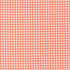 Sunbonnet Mini Gingham Coral cotton fabric by My Sew Quilty Life for Moda Fabrics showing coral and white checks.