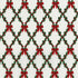 holiday holly garland and red bows metallic quilting cotton fabric by RJR Fabrics