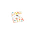 Strawberry Lemonade Mini Charm Pack by Sherri & Chelsi for Moda Fabrics featuring 42 coordinated 2.5-inch premium cotton fabric squares with cheerful florals, ginghams, tiny blossoms, and fresh spring colors including coral, teal, green, pink, and white.
