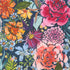 Soulstice Large Floral Watercolor Navy Canvas by Create Joy Project for Moda Fabrics featuring oversized watercolor flowers in vibrant shades on a rich navy premium cotton canvas background.