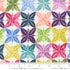 Soulstice Slow Stroll Rainbow Canvas fabric by Create Joy Project for Moda Fabrics featuring colorful geometric floral motifs on premium cotton canvas.