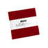 3 Sisters Solids Charm Pack by Moda Fabrics containing 42 assorted 5-inch solid fabric squares.