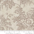 Vintage Linens Sisters Florals Silver fabric by 3 Sisters—soft grey floral print on cotton (Moda 44360 14).