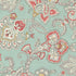 Sandalwood Fleur Paisley Eucalyptus fabric by 3 Sisters featuring elegant green paisley design on cotton background.
