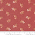 Sandalwood Rosalie Small Floral Rosewood fabric by 3 Sisters with dainty florals on a warm red background