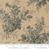 Breathtaking Blues Bouquets Mochi Linen Porcelain floral fabric by 3 Sisters for Moda Fabrics