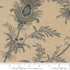 Breathtaking Blues Plume Mochi Linen Porcelain fabric by 3 Sisters for Moda Fabrics
