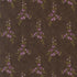 Collections Essence Meandering Path Florals Soil fabric by Howard Marcus for Moda Fabrics featuring delicate lavender floral vines on a rich soil brown premium cotton background.
