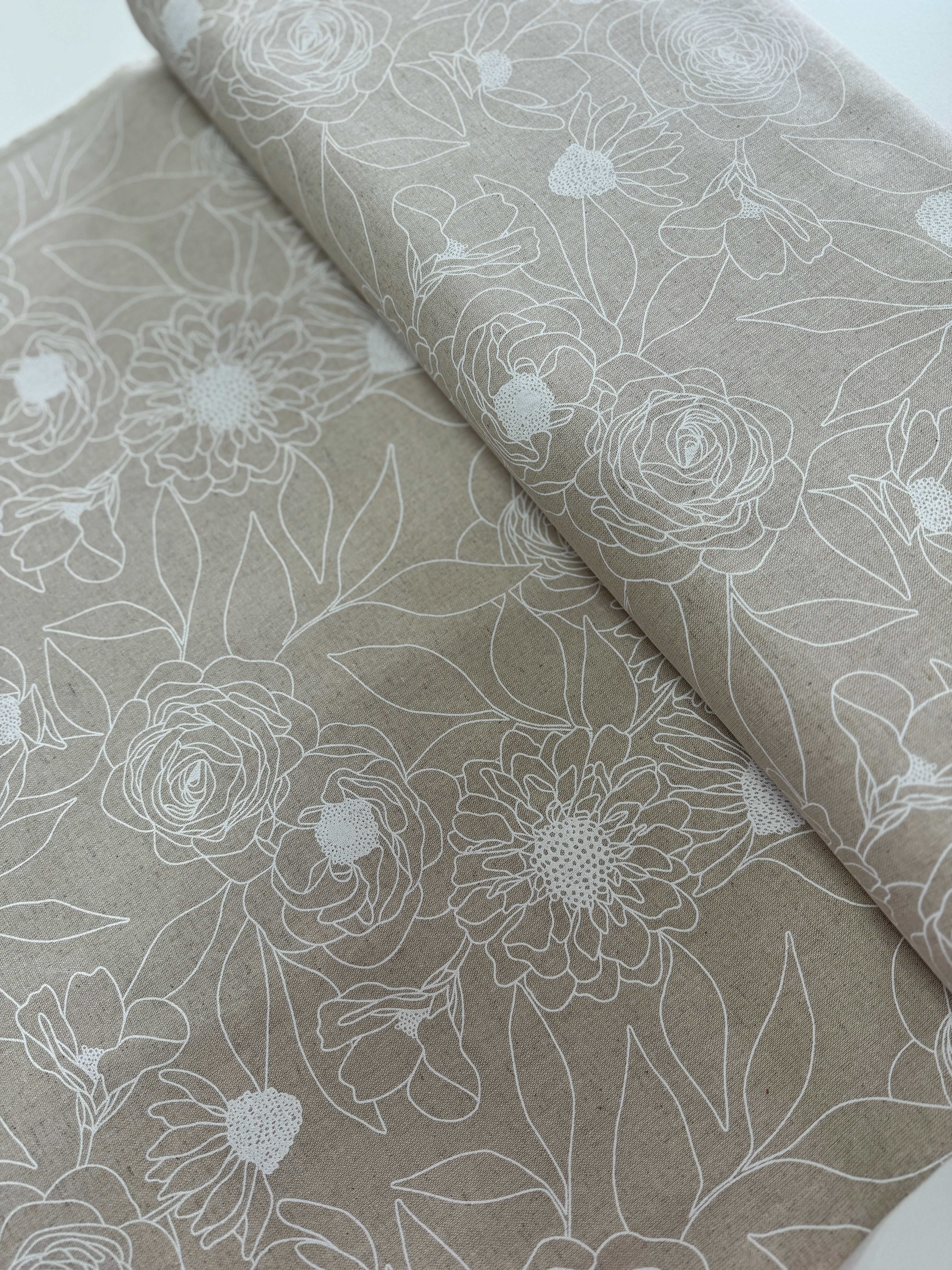 Botany Mochi Linen Paper - Florals Yardage