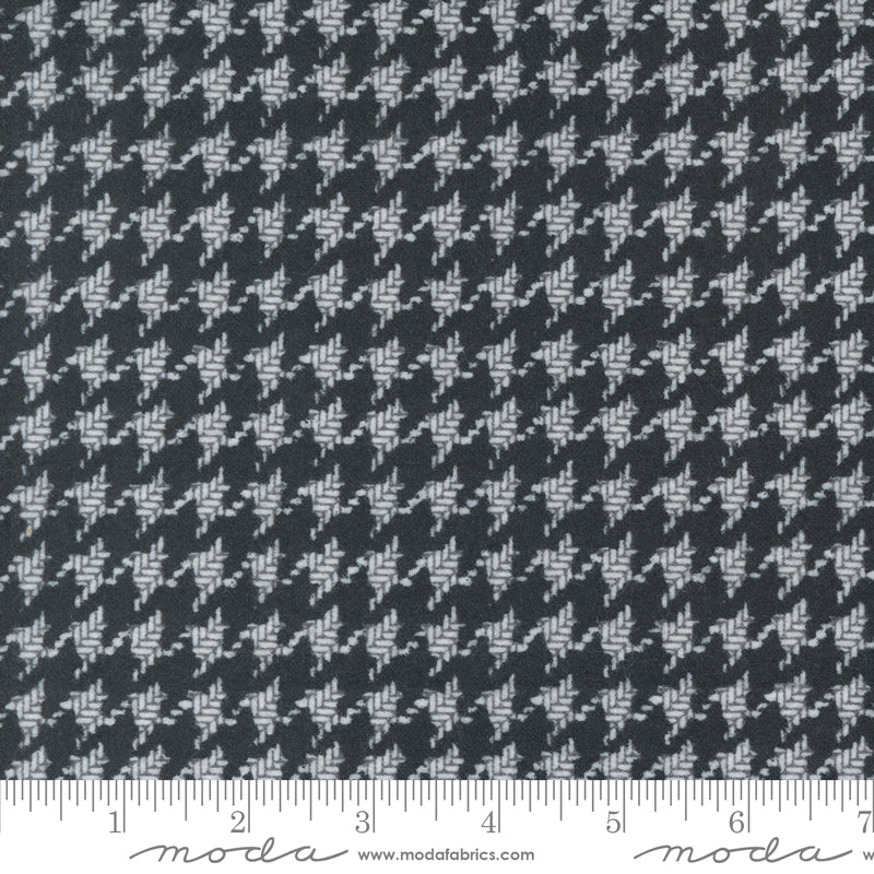 Farmhouse Flannels III Houndstooth Black Flannel Fabric by Moda Fabrics – Primitive Gatherings design