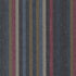 Lumberjack Stripe Brown flannel fabric by Primitive Gatherings for Moda Fabrics showing vertical stripes in brown, navy, and plum tones.