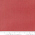 Chilly Gingham Red premium quilting cotton featuring a classic red and ivory gingham plaid by Sweetwater for Moda Fabrics.