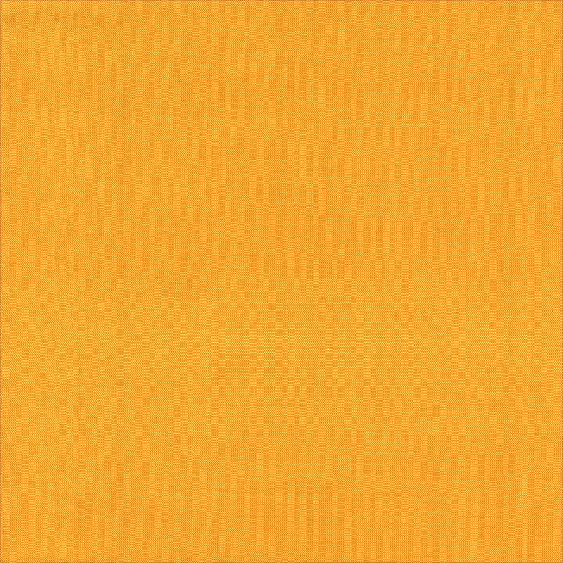 Artisan Cotton Orange/Banana fabric by Windham Fabrics featuring a bright orange and golden yellow yarn-dyed woven texture.