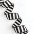 Bold Stripe Webbing Black/White 1.5"