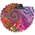 Kaffe Fassett August 2025 Hot Design Roll jelly roll with vibrant pink, orange and purple strips.