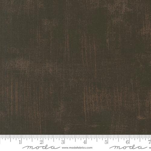 Grunge Basics Soil quilting cotton by BasicGrey for Moda Fabrics featuring a distressed textured design in rich earthy brown tones.