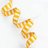 yellow and white striped polyester webbing for tote bags and purse straps