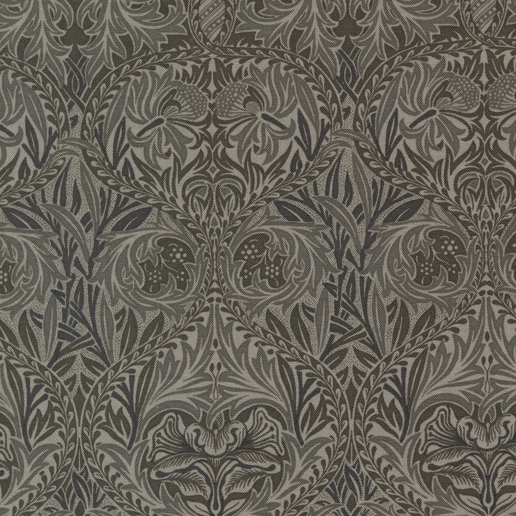 Ebony Suite - Charcoal Damask Yardage