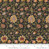 Morris Manor Evenlode Florals Ebony fabric by Barbara Brackman – black William Morris-inspired floral print on cotton.