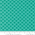 Aqua gingham cotton fabric Moda picnic check pattern