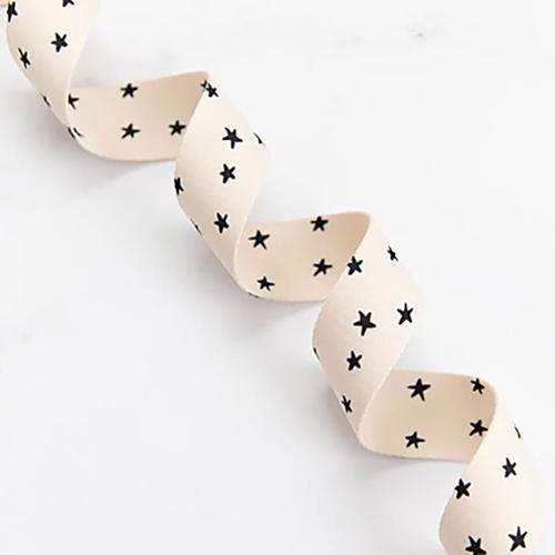 Starry Webbing Natural/Black 1.5"