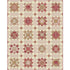 Vintage inspired Joie De Vivre quilt kit featuring soft floral star blocks by French General for Moda Fabrics