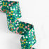 green floral polyester webbing for bag making and sewing projects