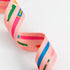 pink pens print polyester webbing for tote bags and sewing projects