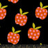red apple canvas fabric black background ruby star society