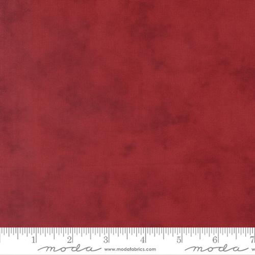 3 Sisters Solids Scarlet cotton fabric by Moda in a rich red shade with subtle tonal variation.
