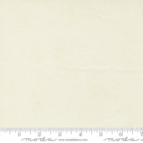 3 Sisters Solids Ecru cotton fabric by Moda in a soft natural cream shade with subtle tonal variation.