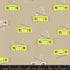 Lofi Linens Boom Khaki fabric by Ruby Star Society featuring retro radios and music notes on a warm khaki tan background.