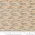 Wellspring Mochi Linen Eggshell fabric by Moda with abstract horizontal marks in rust, charcoal, olive, blush, and cream.