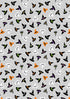 Witchy Woods - Witches Hats on Ghostly Grey Glow in the Dark Yardage