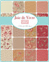 Joie De Vivre Mini Charm Pack by French General for Moda Fabrics 2.5 inch precut quilting cotton squares