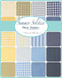 Moda layer cake yellow blue woven plaid gingham fabric squares