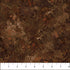 Brown and rust abstract textured wide backing fabric with painterly earth tones