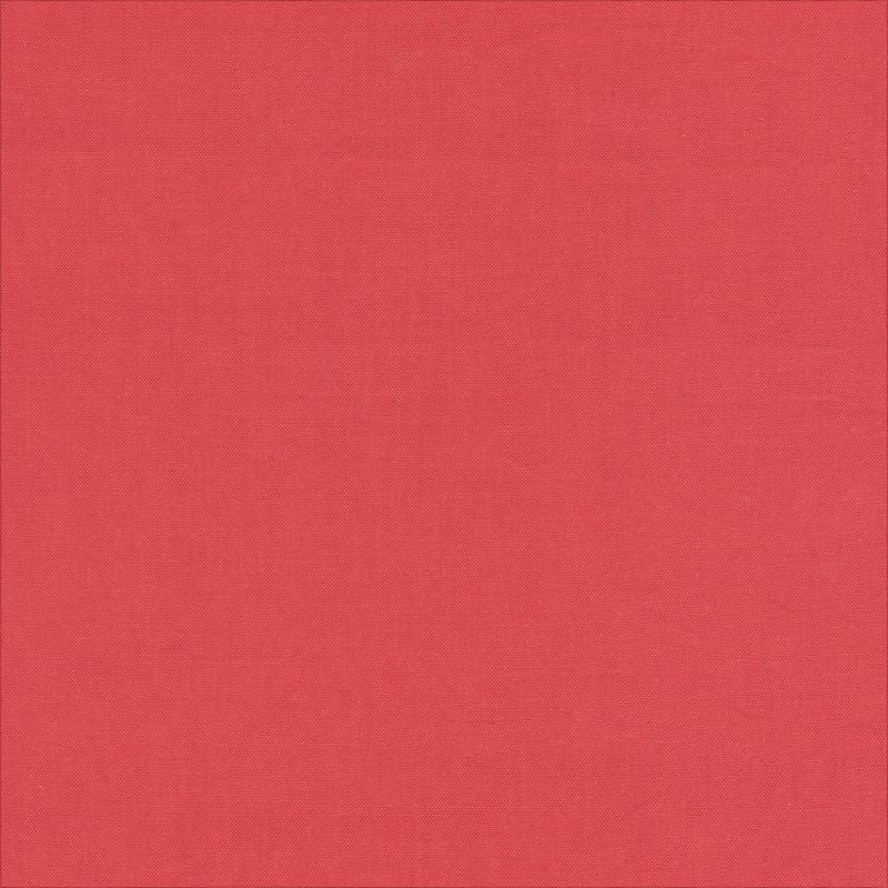 Artisan Cotton Strawberry/Coral fabric by Windham Fabrics featuring a warm strawberry coral color with subtle yarn-dyed woven texture.