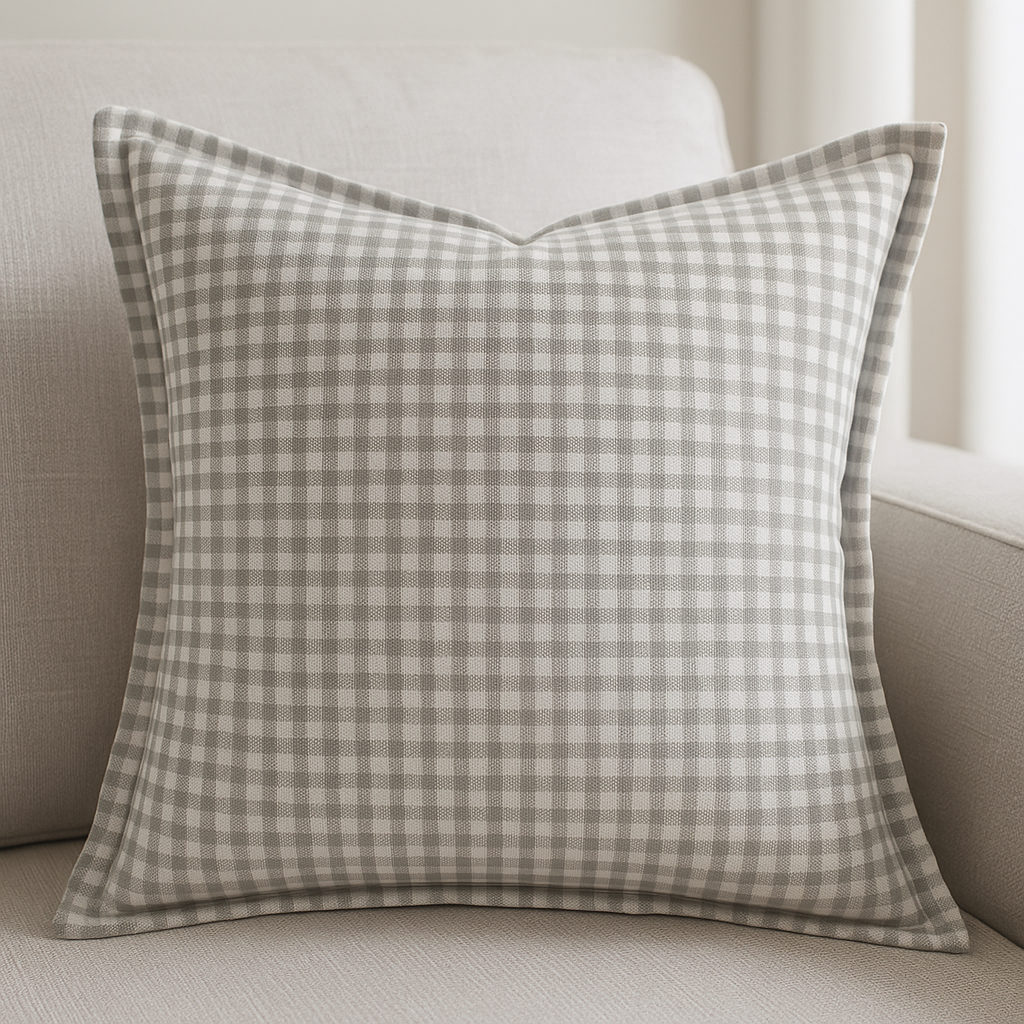 Shine - Gingham Stormy Yardage