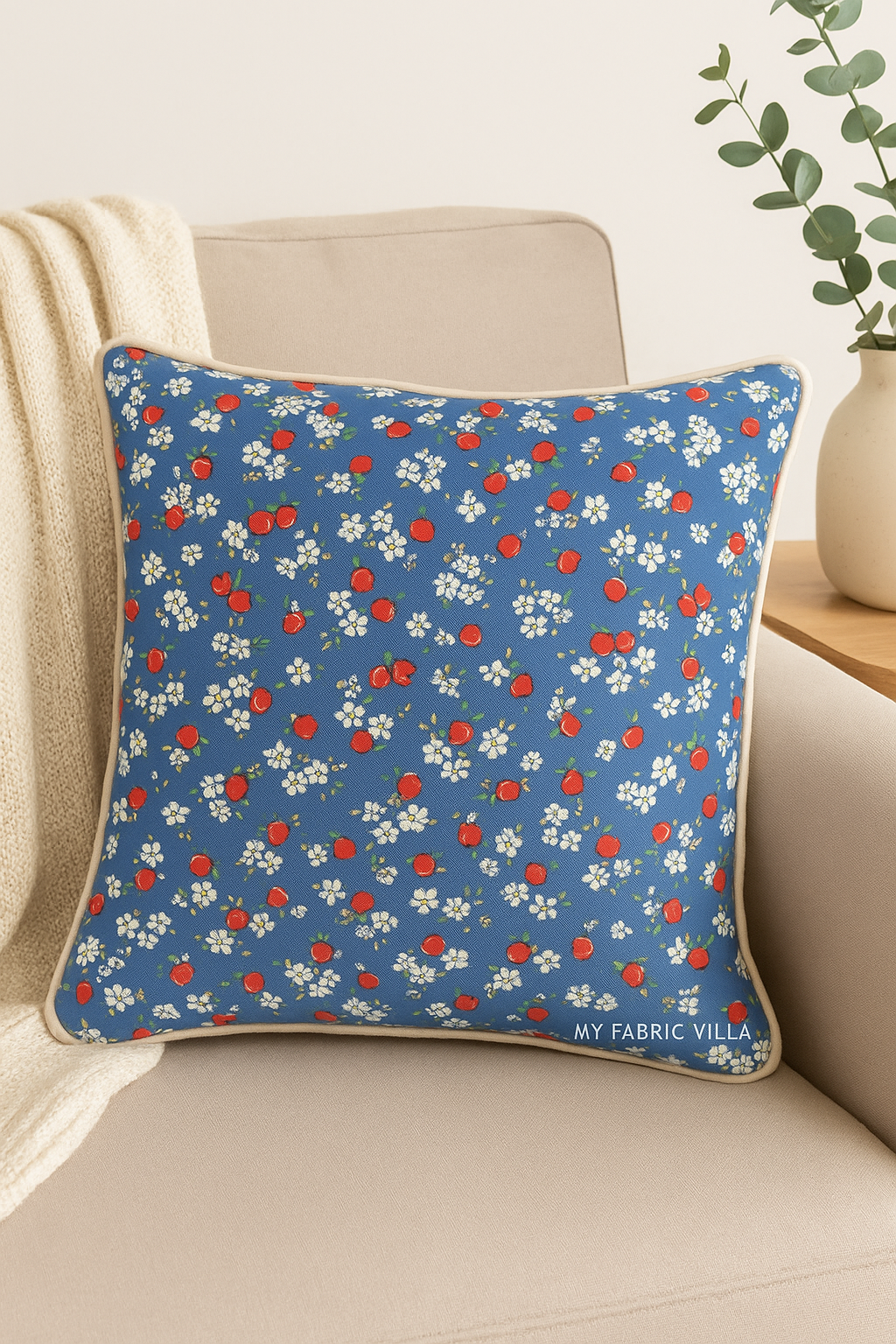 30s Playtime 2025 - Apple Blossom Florals Bluebell Yardage