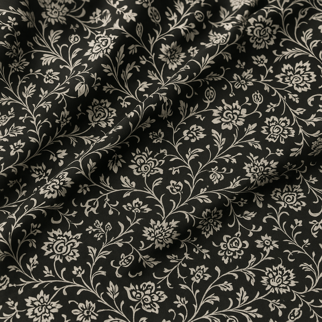 Agatha Road - Floral Midnight Quilt Back Yardage
