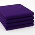 Folded stack of Bella Solids Purple Fabric by Moda Fabrics showing soft, colorfast cotton suitable for quilts and sewing projects.