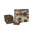 Handmade fabric storage baskets from Tim Holtz Halloween Gothic Tapestry canvas fabric displayed with coordinating Tim Holtz Halloween prints in a vintage-inspired home décor setting.