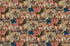 America 250 Independence Beige Multi fabric featuring Declaration of Independence scenes, Founding Fathers, colonial architecture, and patriotic American imagery.