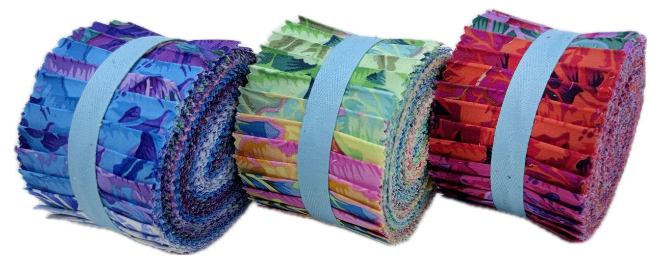Kaffe Fassett Collective Brassica 2.5" Mini Design Roll Tower - 63 Pcs