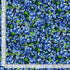 Blueberry Delight - Blueberries Bush Fabric by Timeless Treasures featuring realistic blueberries with green leaves on a navy background.